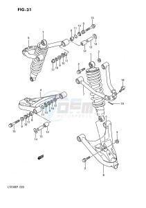 LT230E (E28) drawing SUSPENSION ARM