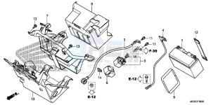 NC700DC Integra E drawing BATTERY