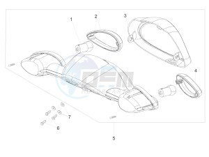 Scarabeo 50 2t drawing Turn indicators