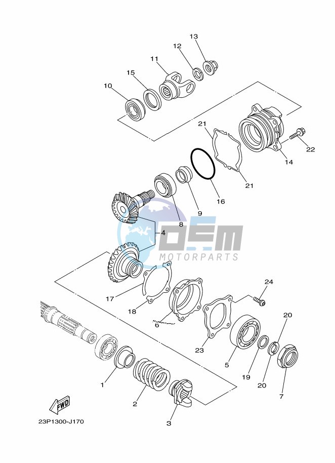 MIDDLE DRIVE GEAR