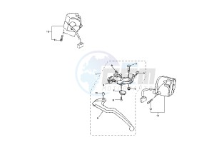 YZF R1 1000 drawing HANDLE SWITCH – LEVER