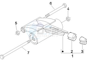 NRG 50 power DT drawing Rear suspension - Shock absorbers