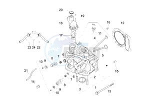 GRANTURISMO 125 drawing Cylinder head - Valves