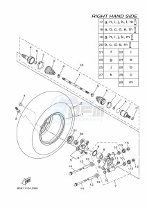 YFM700FWBD YFM7NKPXK (B5KD) drawing REAR WHEEL 2