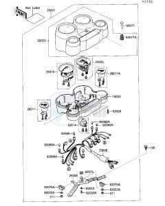 ZX 1000 B [NINJA ZX-10] (B3) [NINJA ZX-10] drawing METER-- S- -