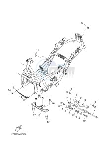 YP250R X-MAX 250 (2DL4 2DL4 2DL4) drawing FRAME