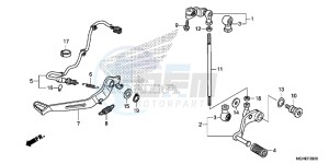 VFR1200XLE CrossTourer 2ED drawing PEDAL