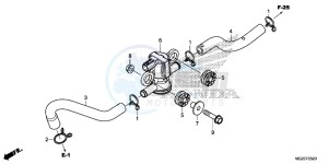 CB500FAF CB500F UK - (E) drawing AIR INJECTION SOLENOID VALVE