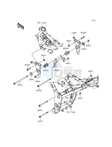 Z300 ABS ER300BGF XX (EU ME A(FRICA) drawing Engine Mount