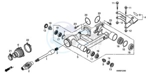 TRX250TMA ED drawing SWINGARM