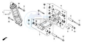 FMX650 FMX650 drawing REAR CUSHION