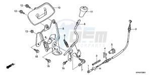 TRX420FEC drawing SELECT LEVER