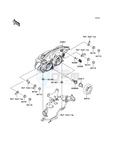 Z750 ABS ZR750MBF FR GB XX (EU ME A(FRICA) drawing Headlight(s)