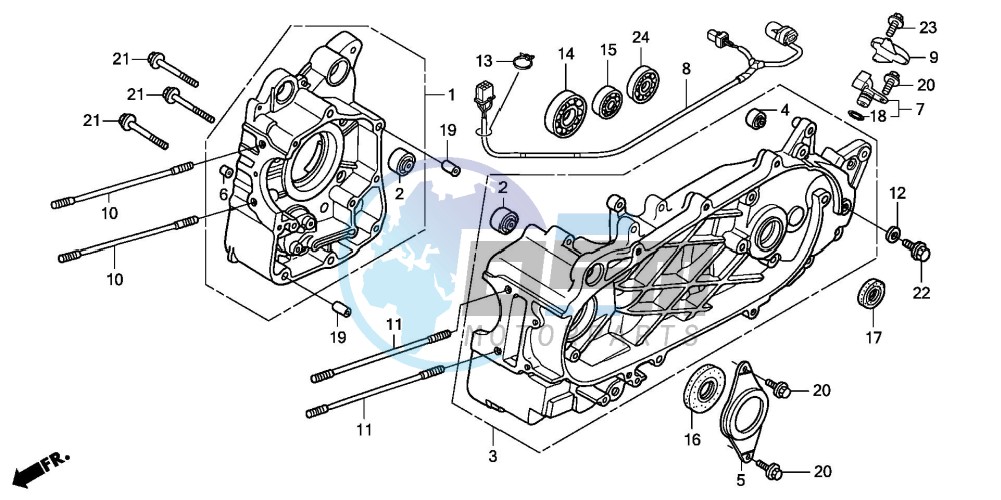 CRANKCASE (FES1253-5)(FES1503-5)