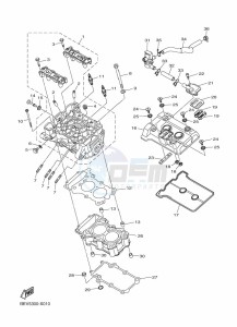 MT-03 MTN320-A (BEV6) drawing CYLINDER HEAD