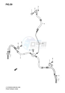 LT-A700X (E28-E33) drawing FRONT BRAKE HOSE