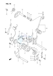 DR650 (E4) drawing GEAR SHIFTING