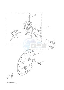 NS50 NITRO (1PH4 1PH4) drawing FRONT BRAKE CALIPER