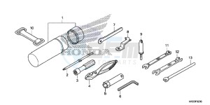 TRX420FE1E TRX420 Europe Direct - (ED) drawing TOOLS