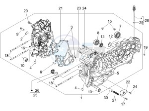 X Evo 250 Euro 3 drawing Crankcase