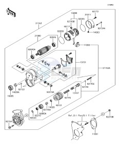 MULE PRO-DXT KAF1000BJF EU drawing Starter Motor