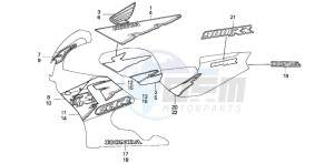 CBR900RR FIRE BLADE drawing STRIPE/MARK (5)