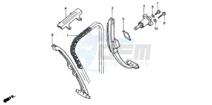 CBF500 drawing CAM CHAIN/TENSIONER