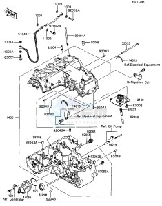 ZX 600 [NINJA 600R] (C3-C7) [NINJA 600R] drawing CRANKCASE