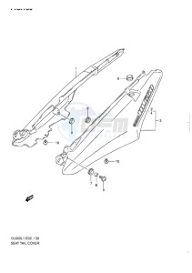 DL650 ABS V-STROM EU-UK drawing SEAT TAIL COVER