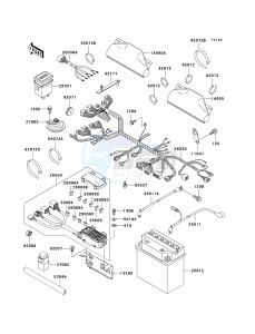 KAF 620 E [MULE 3010 4X4] (E1-E5) [MULE 3010 4X4] drawing CHASSIS ELECTRICAL EQUIPMENT