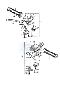 A100 (K-L-M-N-4) drawing HANDLE SWITCH