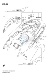 GSX1300R (E3-E28) Hayabusa drawing FRAME COVER