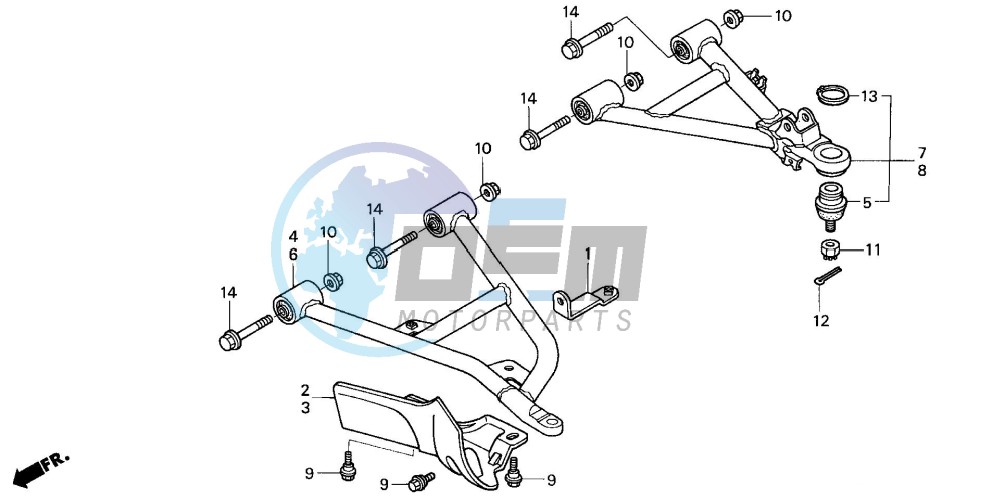 FRONT ARM (TRX350FM/FE)