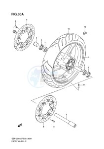 GSF-1250S BANDIT EU drawing FRONT WHEEL