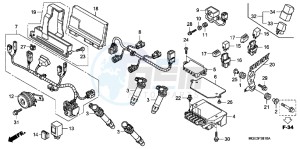 VFR1200FDC VFR1200F Dual Clutch E drawing SUB HARNESS