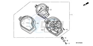 CBR1000RR9 Europe Direct - (ED / MME) drawing METER