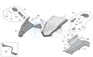 RST 1000 Futura drawing Front body - Front fairing