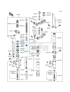 KX 500 E [KX500] (E4-E8) [KX500] drawing FRONT FORK -- KX500-E6_E7- -