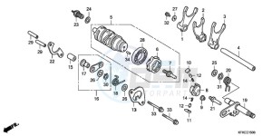 VTR2509 Australia - (U / MK) drawing GEARSHIFT DRUM