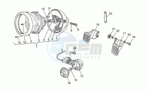 Nevada 350 drawing Headlight-horn