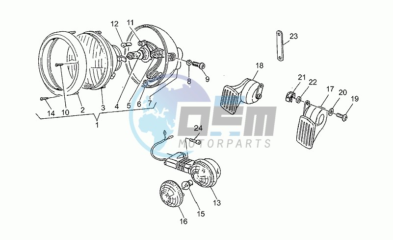 Headlight-horn