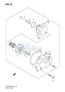 VLR1800 (E2) drawing WATER PUMP