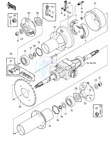 KLT 200 A [KLT200] (A1-A3) [KLT200] drawing REAR BRAKE_CHAIN -- 81-82 KLT200-A1_A2_A3- -