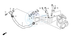 VT600CD drawing WATER PIPE