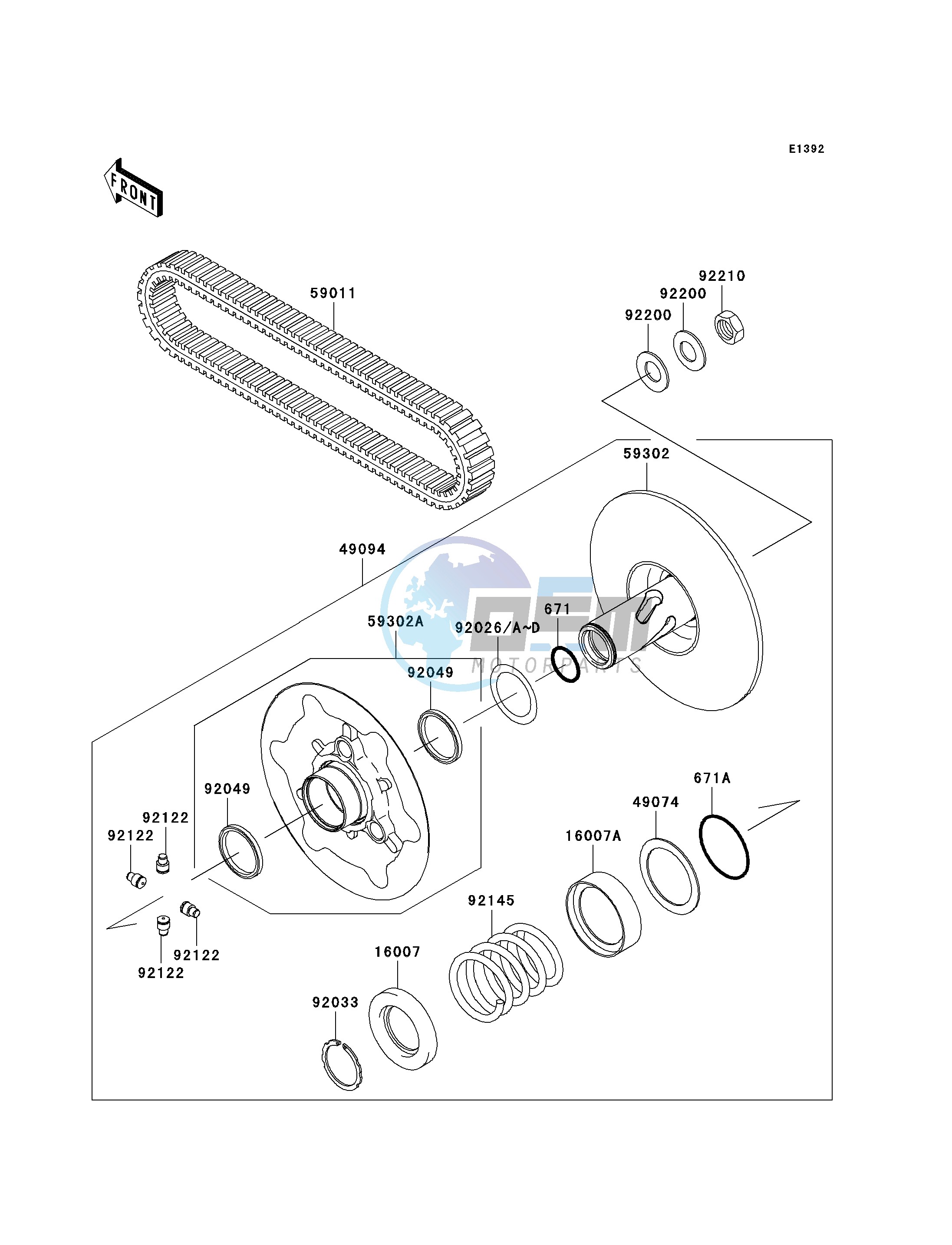 DRIVEN CONVERTER_DRIVE BELT