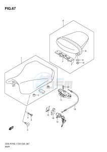 GSX-R750 (E3) drawing SEAT