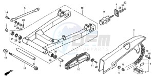 CB500 drawing SWINGARM (1)