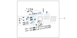 CBF600NA9 UK - (E / ABS MKH) drawing MC NAVI BRACKET CBF600