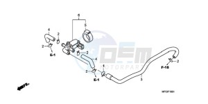 CB600F3A UK - (E / MKH ST) drawing AIR INJECTION CONTROL VALVE