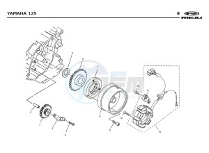 RS2-125-NACKED-PRO-GREY drawing STATOR  Yamaha 125 4T EURO2